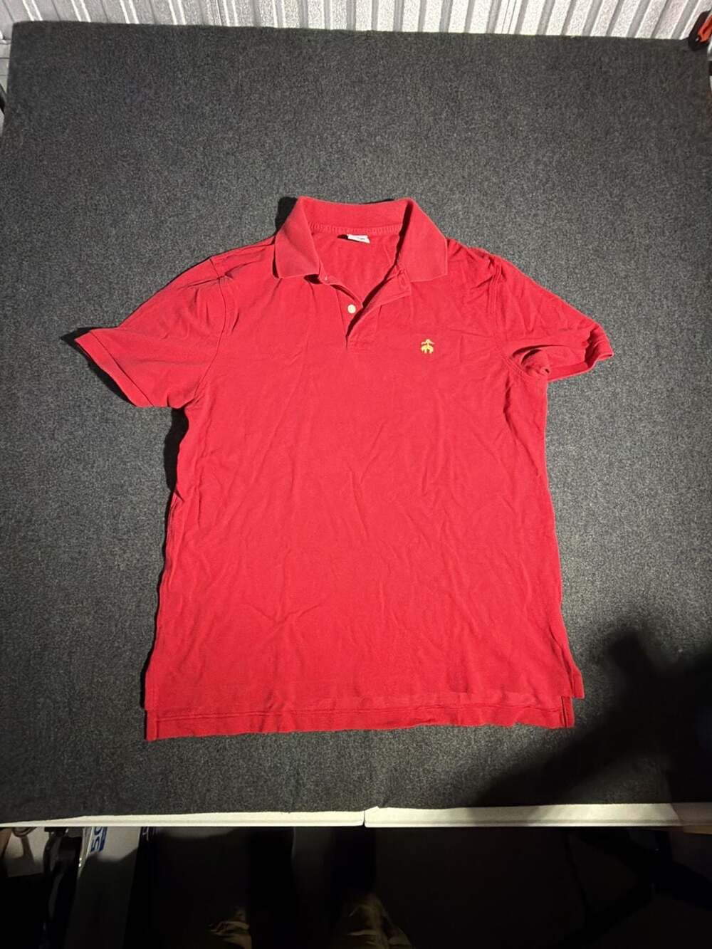 Brooks Brothers 1818 Performance Polo Short‎ Sleeve Shirt Red Men's Large